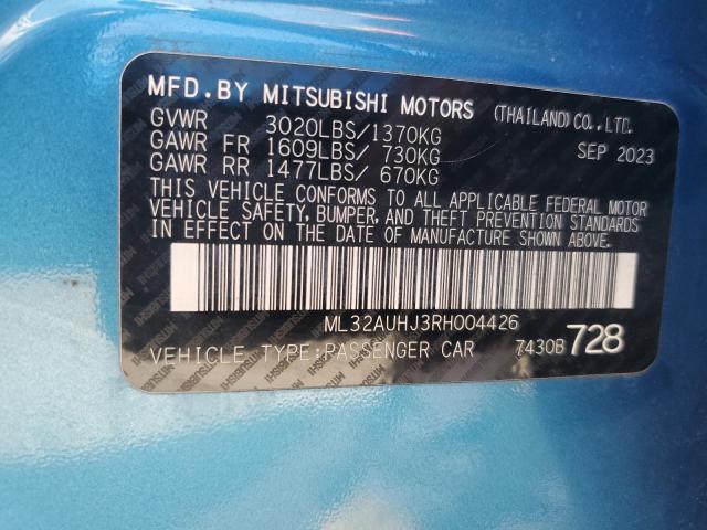 2024 MITSUBISHI MIRAGE ES ML32AUHJ3RH004426