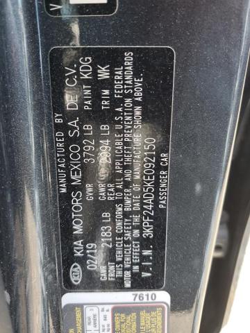 2019 KIA FORTE FE 3KPF24AD5KE092150