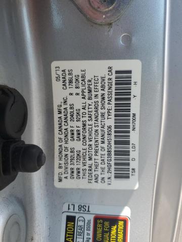 2013 HONDA CIVIC EX - 2HGFG3B85DH518506