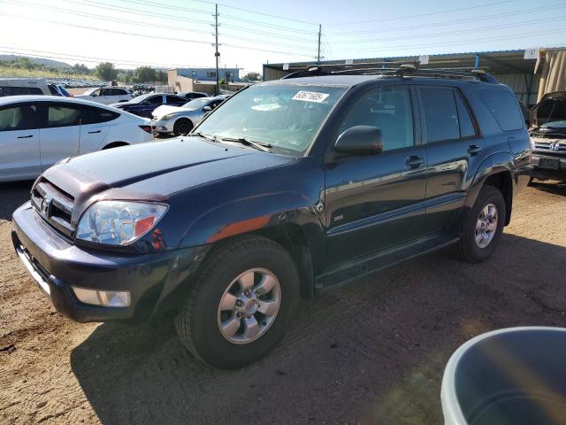 TOYOTA 4RUNNER SR 2004 blue  gas JTEZU14RX48016476 photo #1