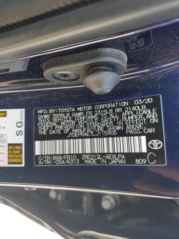2020 TOYOTA COROLLA LE - JTDEPRAE7LJ115905