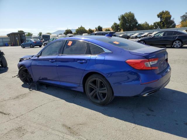 HONDA ACCORD SPORT 2018 blue  gas 1HGCV1F36JA230158 photo #3