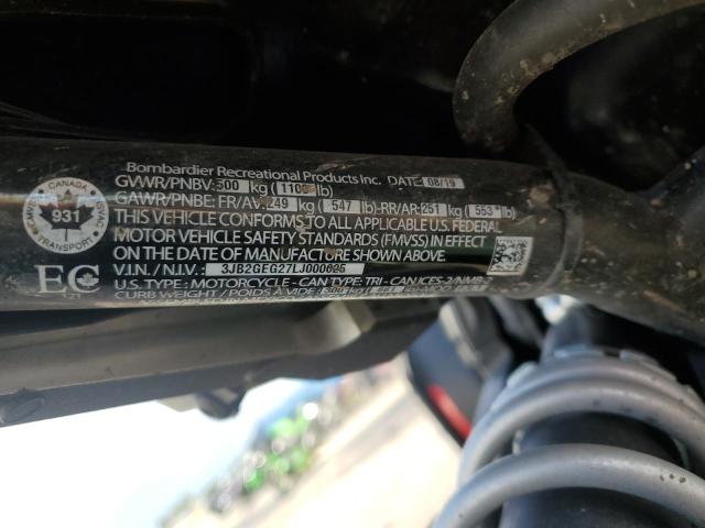 2020 CAN-AM RYKER RALL 3JB2GEG27LJ000625