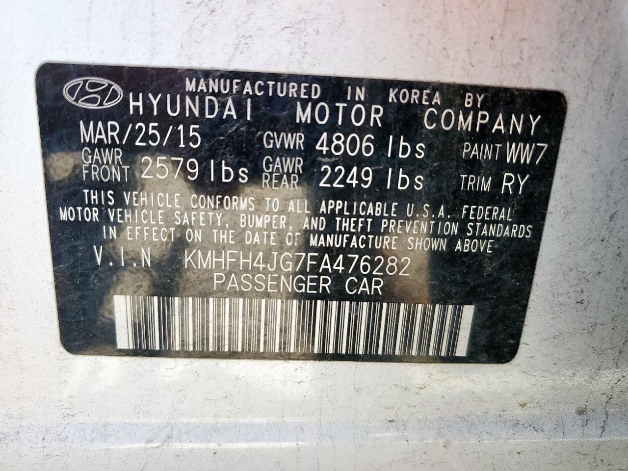 HYUNDAI AZERA LIMITED