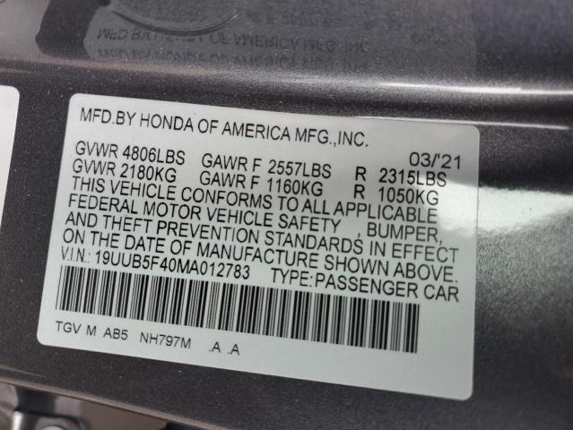 2021 ACURA TLX TECHNO 19UUB5F40MA012783