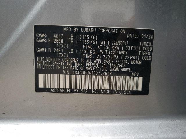 2024 SUBARU CROSSTREK WILDERNESS 4S4GUHU65R3753658