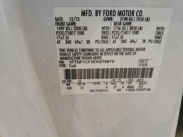 2014 FORD F150 - 1FTNF1CF3EKD16675