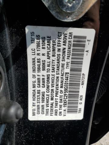 2016 HONDA CIVIC LX 19XFC2F59GE014478