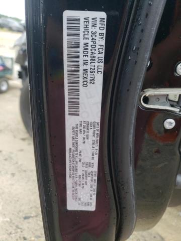 2020 DODGE JOURNEY SE 3C4PDCAB8LT261792