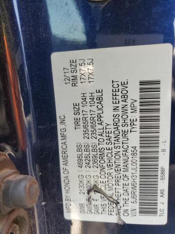 2018 HONDA CR-V LX 5J6RW6H31JL001854