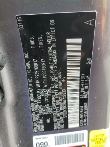 2016 TOYOTA SIENNA - 5TDZK3DC9GS728933