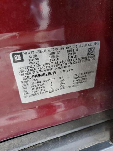 2017 CHEVROLET TRAX PREMI 3GNCJMSB4HL275019