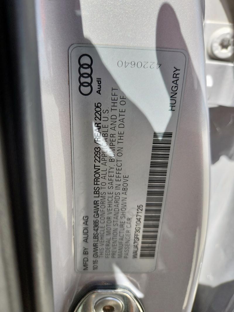 2016 AUDI A3 PREMIUM - WAUA7GFF3G1047125