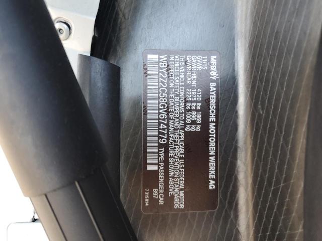 2016 BMW I8 - WBY2Z2C58GV674779