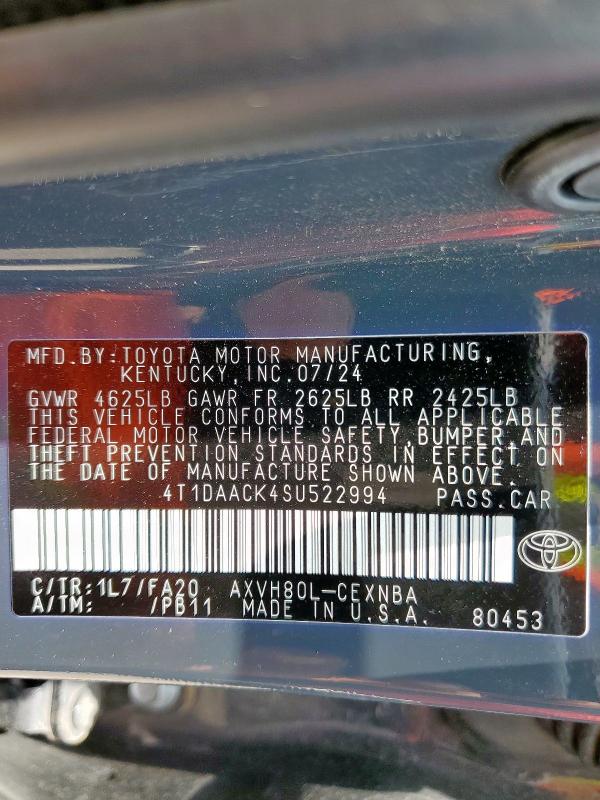 2025 TOYOTA CAMRY XSE - 4T1DAACK4SU522994