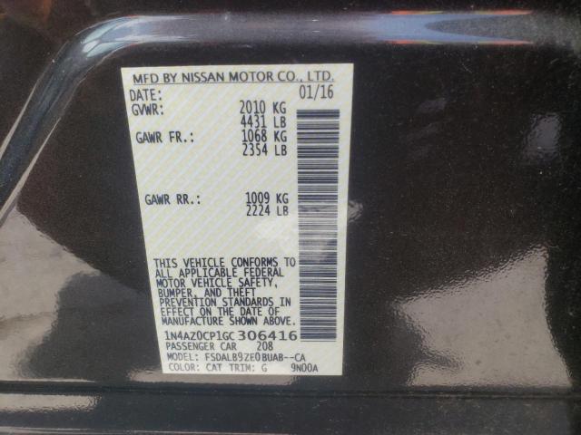 2016 NISSAN LEAF S 1N4AZ0CP1GC306416