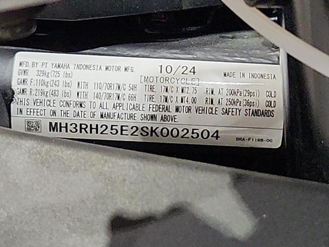 2025 YAMAHA YFZ320 A MH3RH25E2SK002504