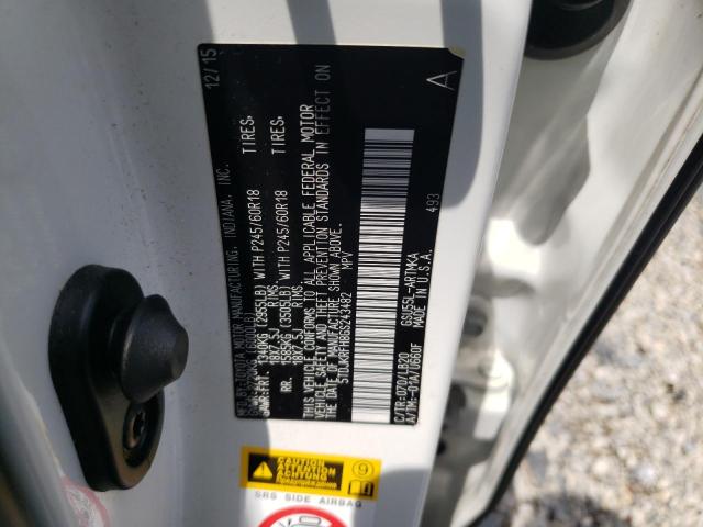 2016 TOYOTA HIGHLANDER - 5TDJKRFH8GS243482