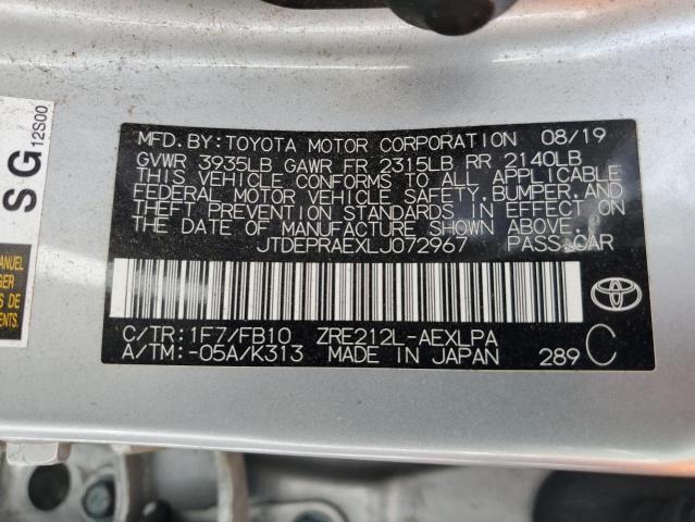 2020 TOYOTA COROLLA LE - JTDEPRAEXLJ072967