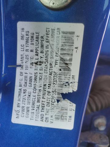 2016 HONDA CIVIC LX 19XFC2F55GE233356