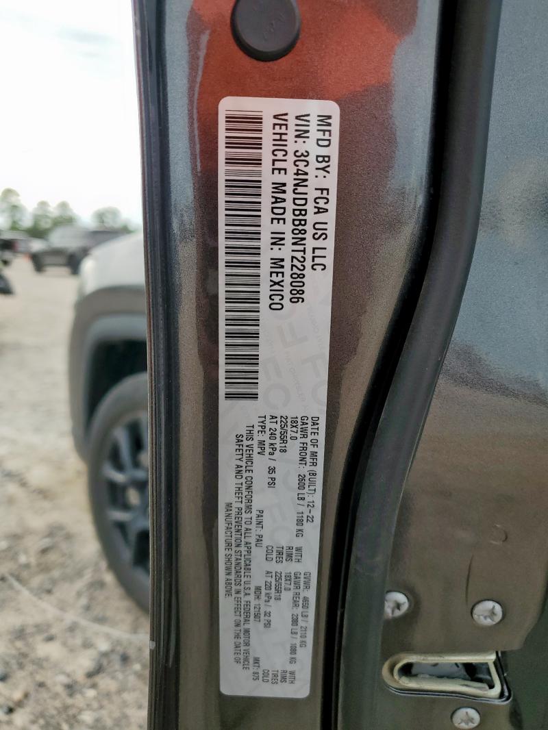 2022 JEEP COMPASS LA 3C4NJDBB8NT228086