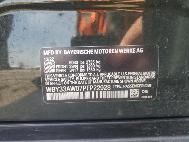 2023 BMW I4 M50 WBY33AW07PFP22928