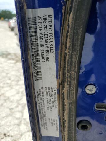 2021 DODGE CHALLENGER 2C3CDZAG7MH599762
