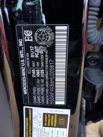 2017 MERCEDES-BENZ C 300 4MAT 55SWF4KB6HU205817