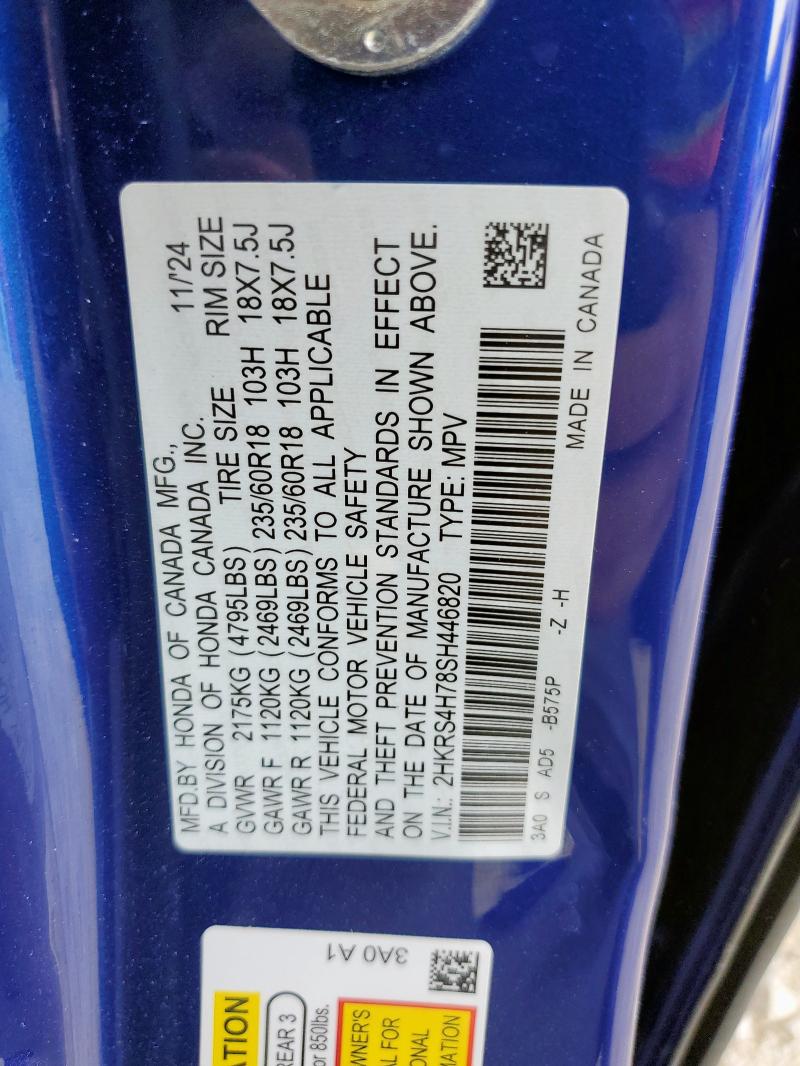 2025 HONDA CR-V EXL - 2HKRS4H78SH446820