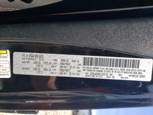 2016 JEEP WRANGLER U 1C4BJWDG0GL323179