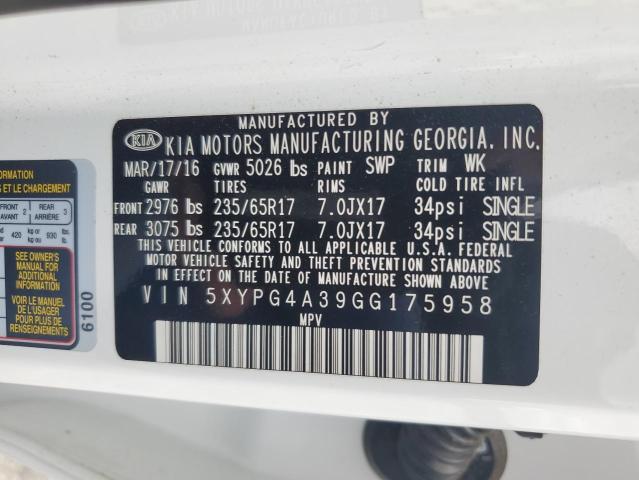 2016 KIA SORENTO LX - 5XYPG4A39GG175958