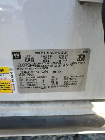 2017 BUICK ENCLAVE 5GAKRBKD1HJ172264
