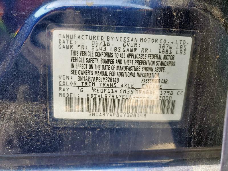 2018 NISSAN SENTRA S - 3N1AB7AP8JY328148