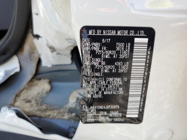 2018 NISSAN ARMADA PLA JN8AY2NE4J9730878