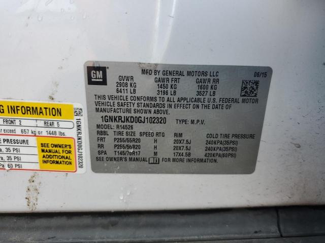 2016 CHEVROLET TRAVERSE L 1GNKRJKD0GJ102320