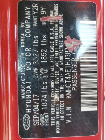 2017 HYUNDAI ACCENT SE KMHCT4AE1HU381444