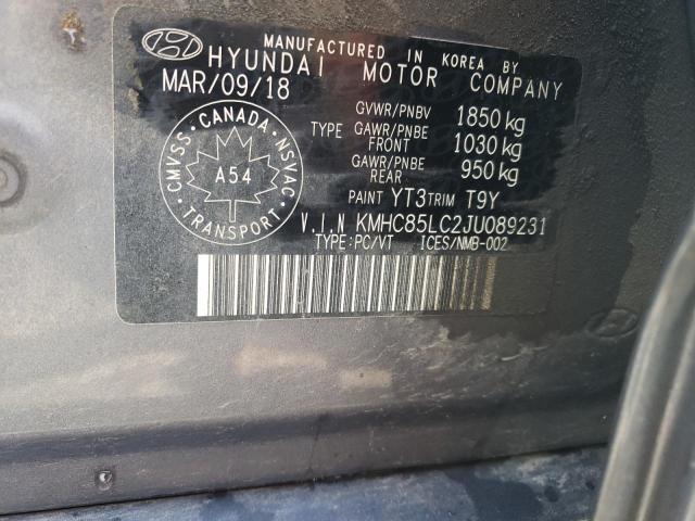 2018 HYUNDAI IONIQ LIMI KMHC85LC2JU089231