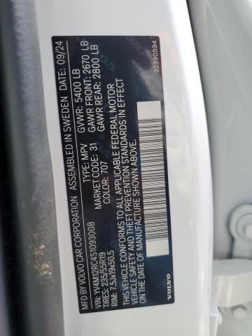 2025 VOLVO XC60 PLUS YV4M12RC4S1093008