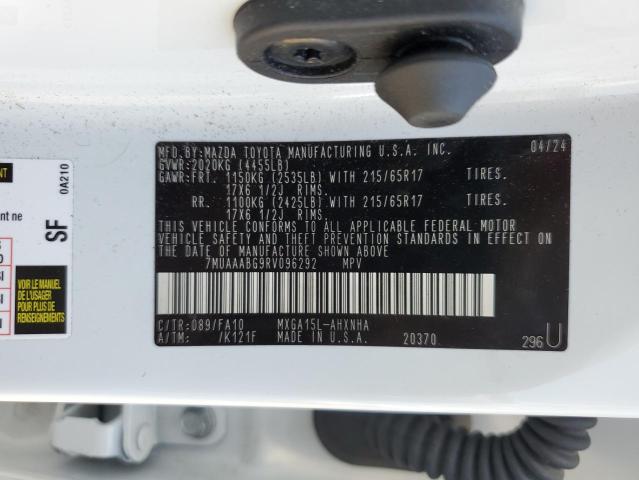2024 TOYOTA COROLLA CR - 7MUAAABG9RV096292