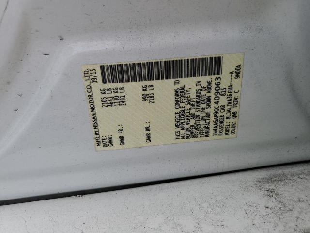 2016 NISSAN MAXIMA 3.5 1N4AA6AP9GC409063