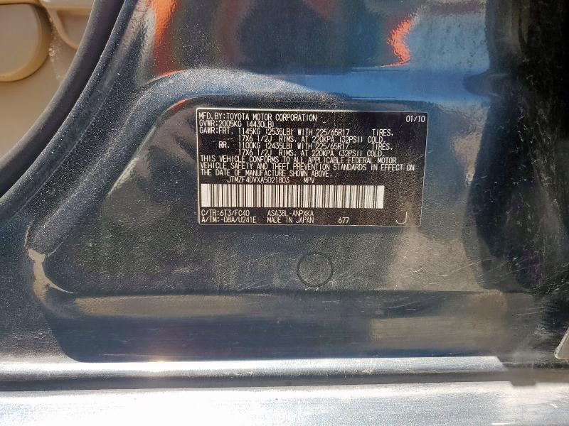 2010 TOYOTA RAV4 - JTMZF4DVXA5021803