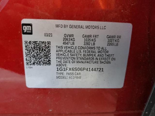 2023 CHEVROLET BOLT EV 2L 1G1FX6S06P4144721