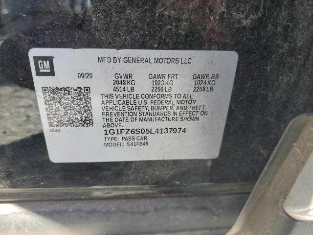 2020 CHEVROLET BOLT EV PR 1G1FZ6S05L4137974