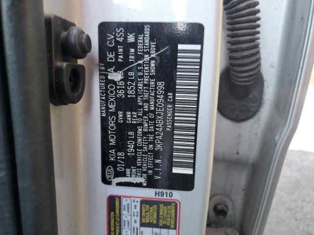 2018 KIA RIO LX 3KPA24ABXJE094998