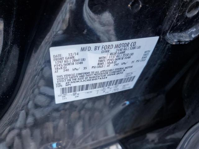 2014 FORD EDGE SEL - 2FMDK3JC6EBB74324