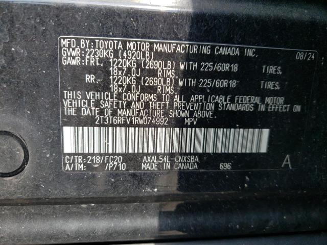 2024 TOYOTA RAV4 SE 2T3T6RFV1RW074992