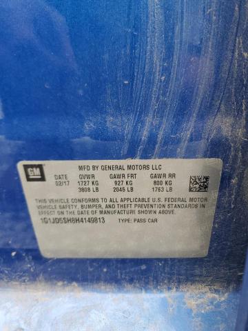 2017 CHEVROLET SONIC LT - 1G1JD5SH8H4149813