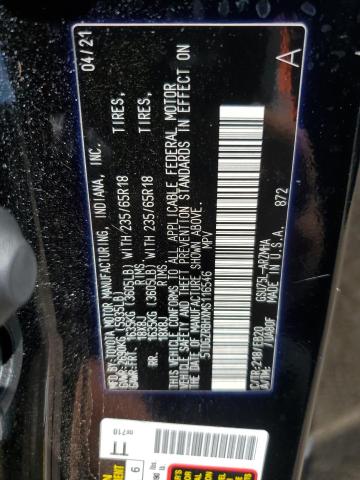 2021 TOYOTA HIGHLANDER 5TDGZRBHXMS116546