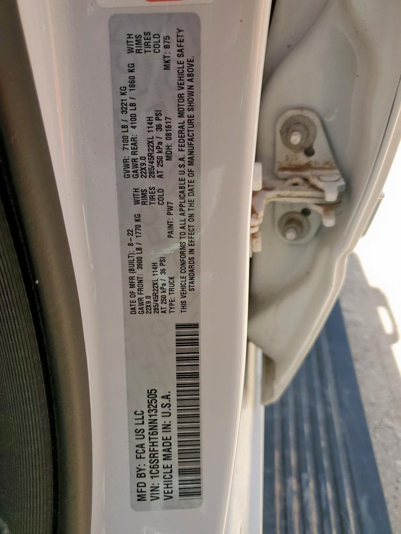 2022 RAM 1500 LIMIT - 1C6SRFHT6NN132505