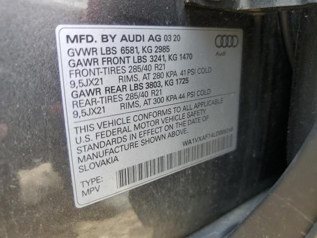 2020 AUDI Q7 PRESTIG WA1VXAF74LD008248